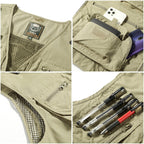 Connor™ | Chaleco multibolsillos para senderismo y pesca