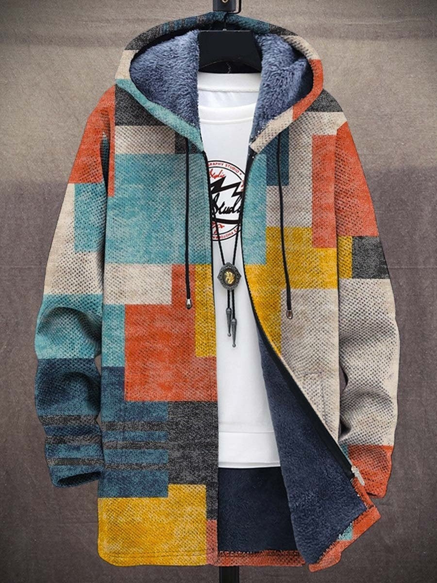 Matthew™ | Sudadera con cremallera y estampado artístico forrada