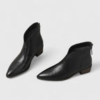 Ashley™ | Botines camperos de piel planos con punta fina