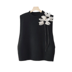 Lucy™ | Conjunto de punto de 3 piezas con chaleco floral