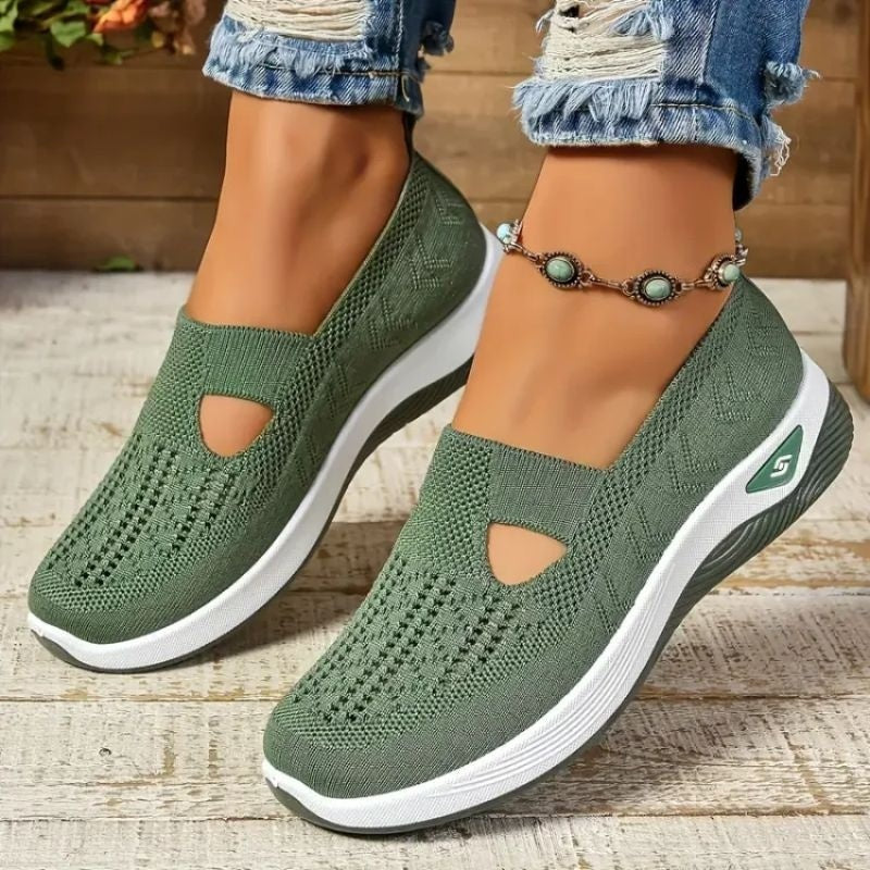 Alyssa™ | Zapatillas transpirables sin cordones con suela acolchada