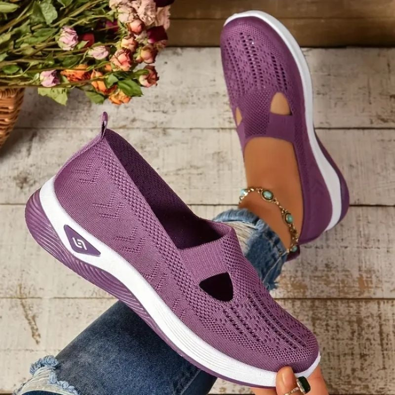 Alyssa™ | Zapatillas transpirables sin cordones con suela acolchada