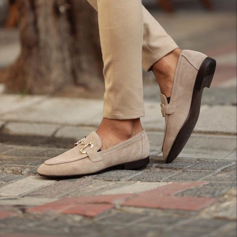 Arthur™ | Mocasines de ante sin cordones con hebilla