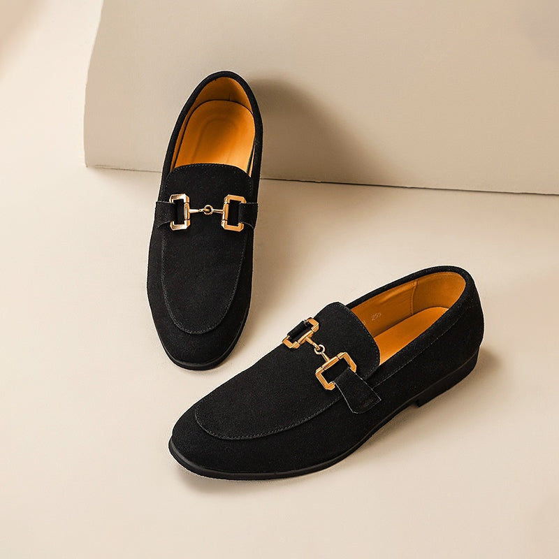 Arthur™ | Mocasines de ante sin cordones con hebilla