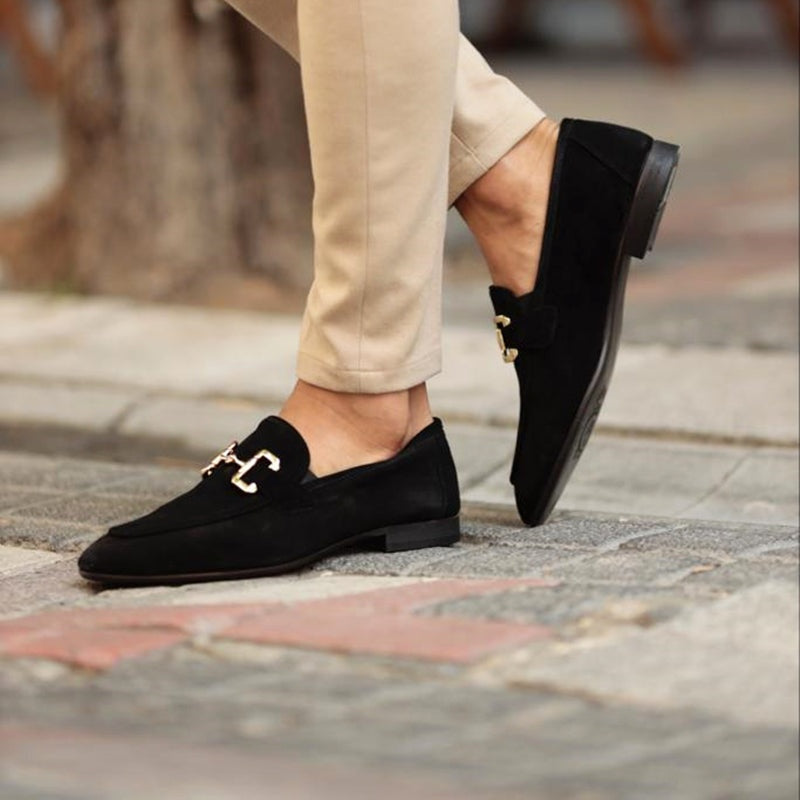Arthur™ | Mocasines de ante sin cordones con hebilla
