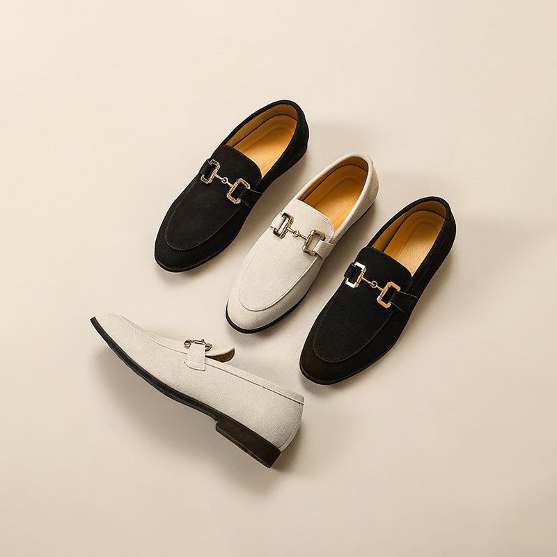 Arthur™ | Mocasines de ante sin cordones con hebilla
