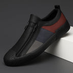 Grayson™ | Zapatillas de piel sin cordones con cremallera