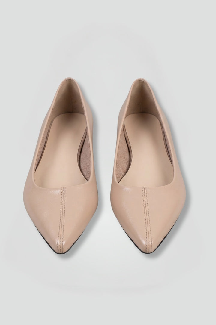 Zoey™ | Bailarinas de piel con punta fina