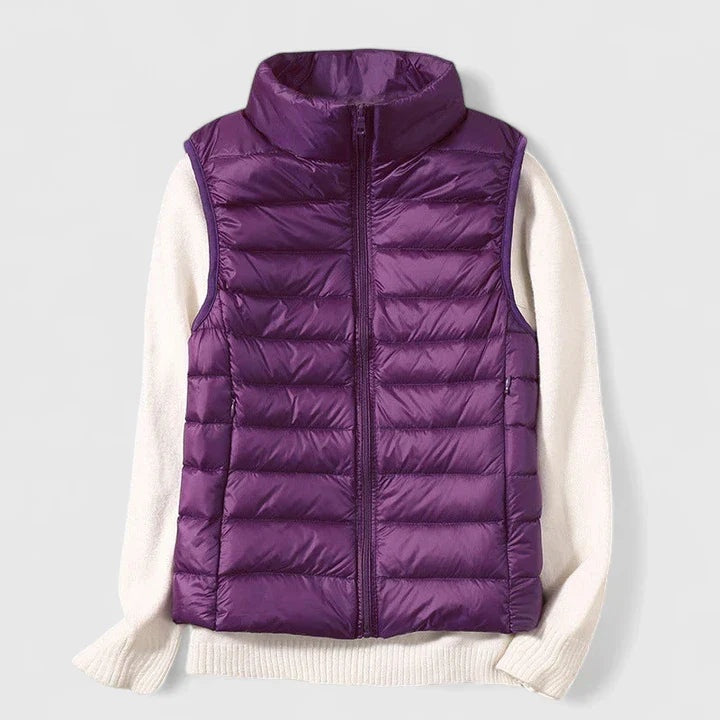 Emily™ | Chaleco acolchado ultraligero sin mangas con cuello alto
