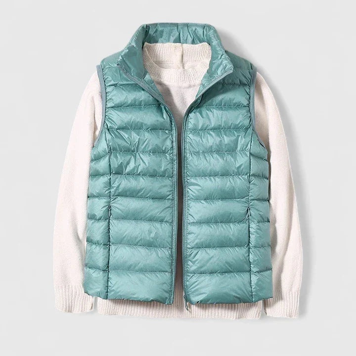 Emily™ | Chaleco acolchado ultraligero sin mangas con cuello alto