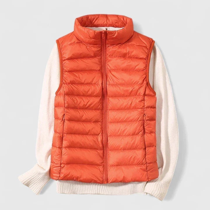 Emily™ | Chaleco acolchado ultraligero sin mangas con cuello alto