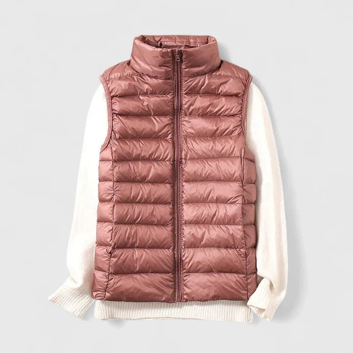 Emily™ | Chaleco acolchado ultraligero sin mangas con cuello alto