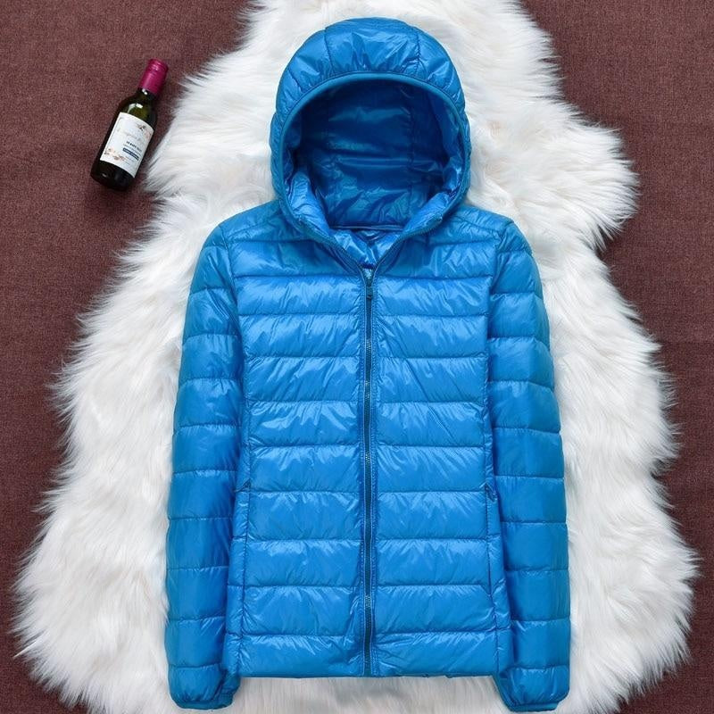 Madeline™ | Chaqueta acolchada ligera plegable con capucha