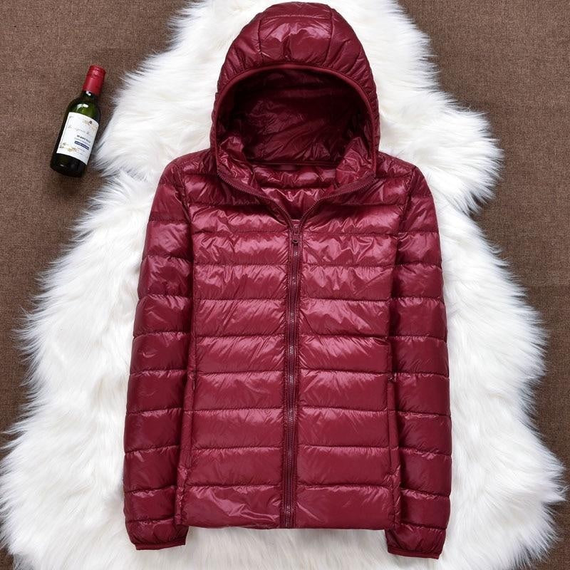 Madeline™ | Chaqueta acolchada ligera plegable con capucha
