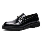 Roland™ | Mocasines de piel con hebilla y suela track