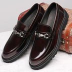 Roland™ | Mocasines de piel con hebilla y suela track
