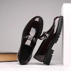 Roland™ | Mocasines de piel con hebilla y suela track