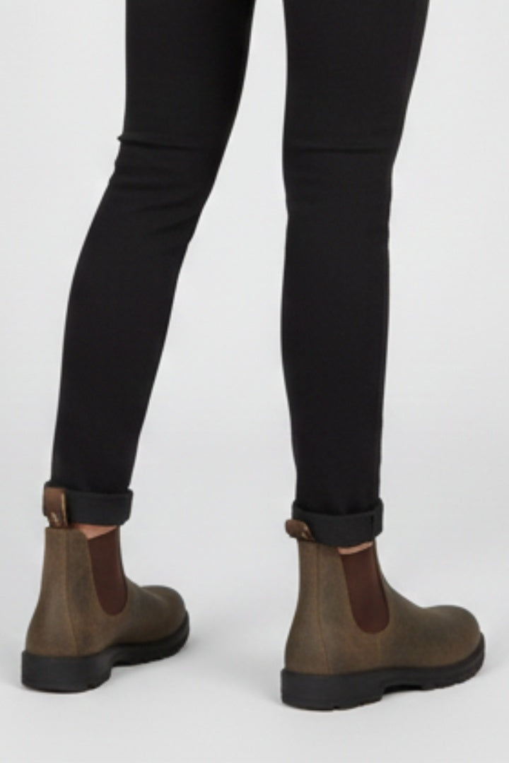 Maya™ | Botas Chelsea de piel con suela gruesa