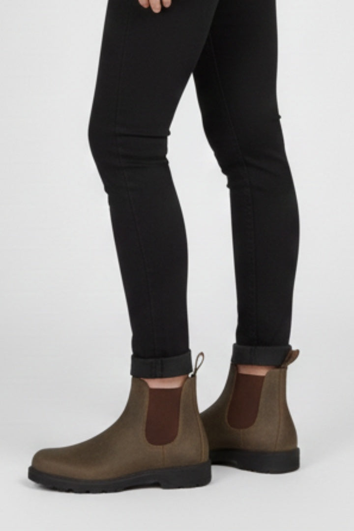 Maya™ | Botas Chelsea de piel con suela gruesa