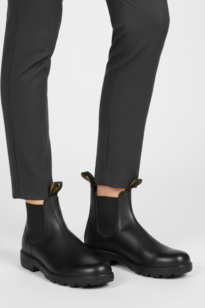 Maya™ | Botas Chelsea de piel con suela gruesa