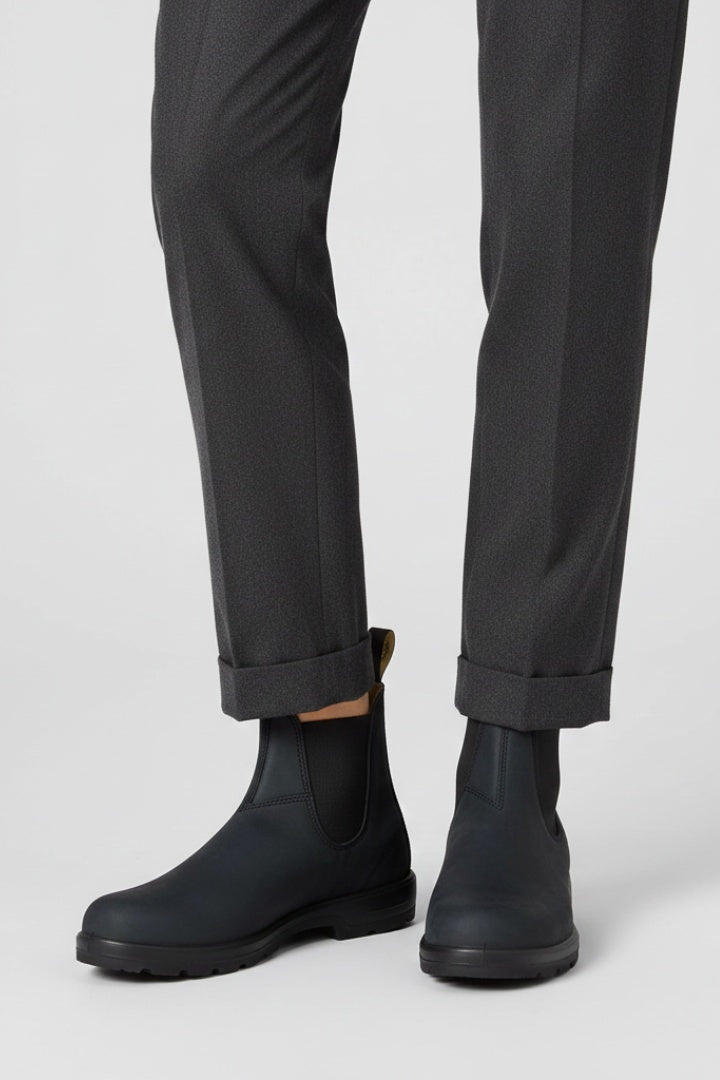 Maya™ | Botas Chelsea de piel con suela gruesa