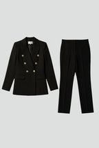 Reagan™ | Traje de blazer cruzado y pantalón ajustado