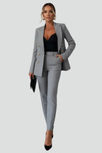 Reagan™ | Traje de blazer cruzado y pantalón ajustado