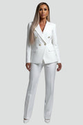 Reagan™ | Traje de blazer cruzado y pantalón ajustado