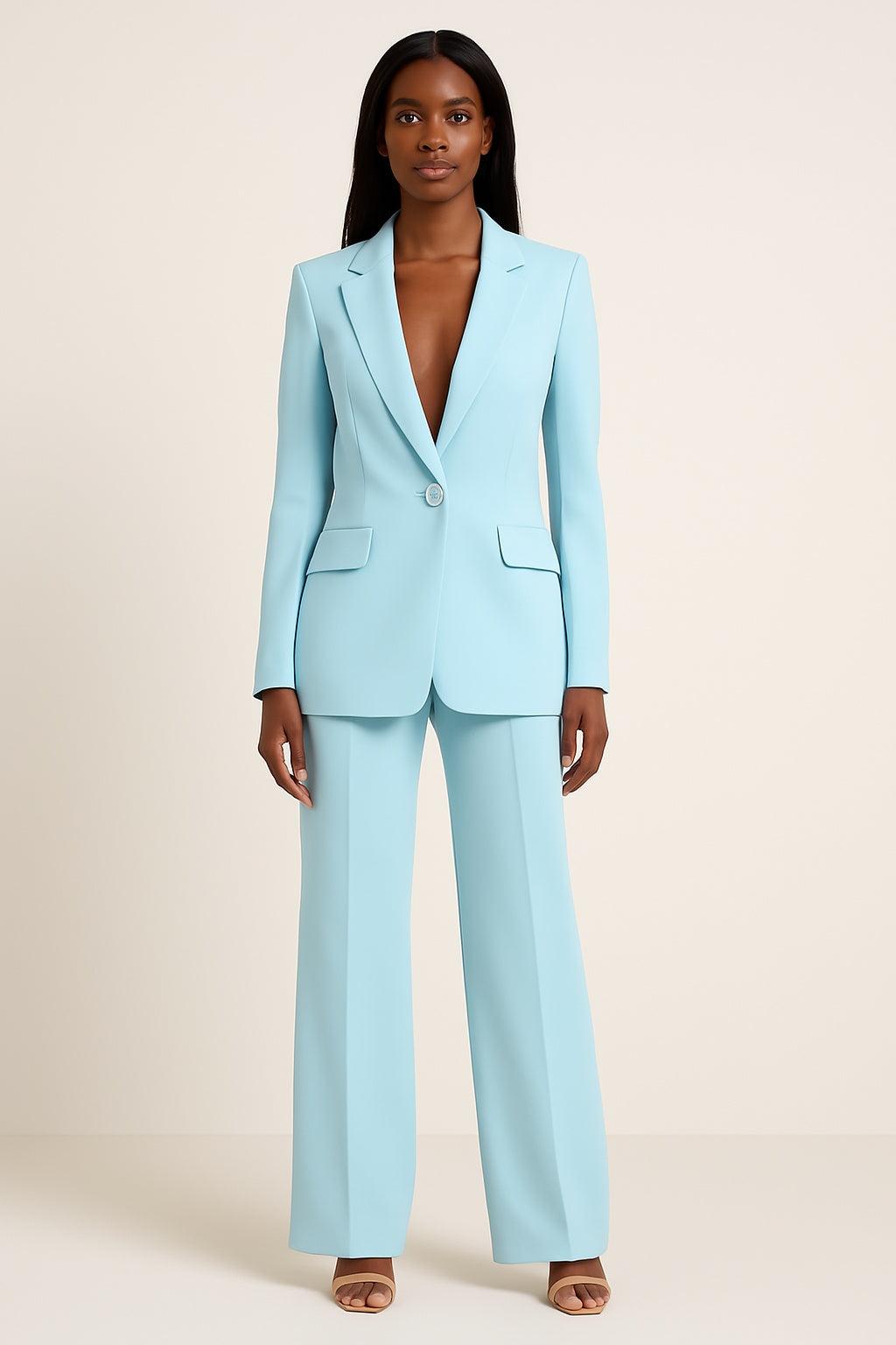 Gemma™ | Conjunto de blazer y pantalón de pierna ancha
