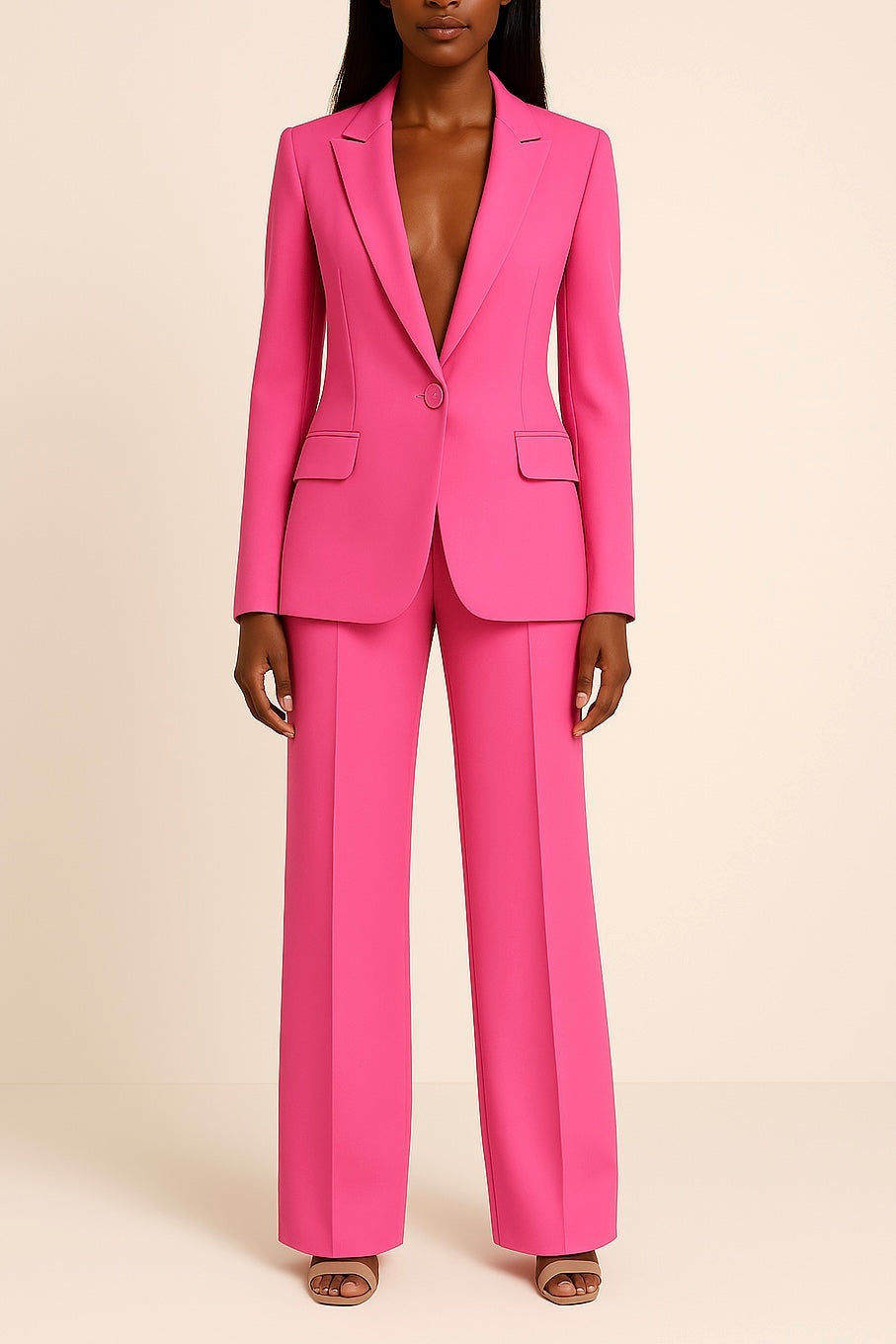 Gemma™ | Conjunto de blazer y pantalón de pierna ancha