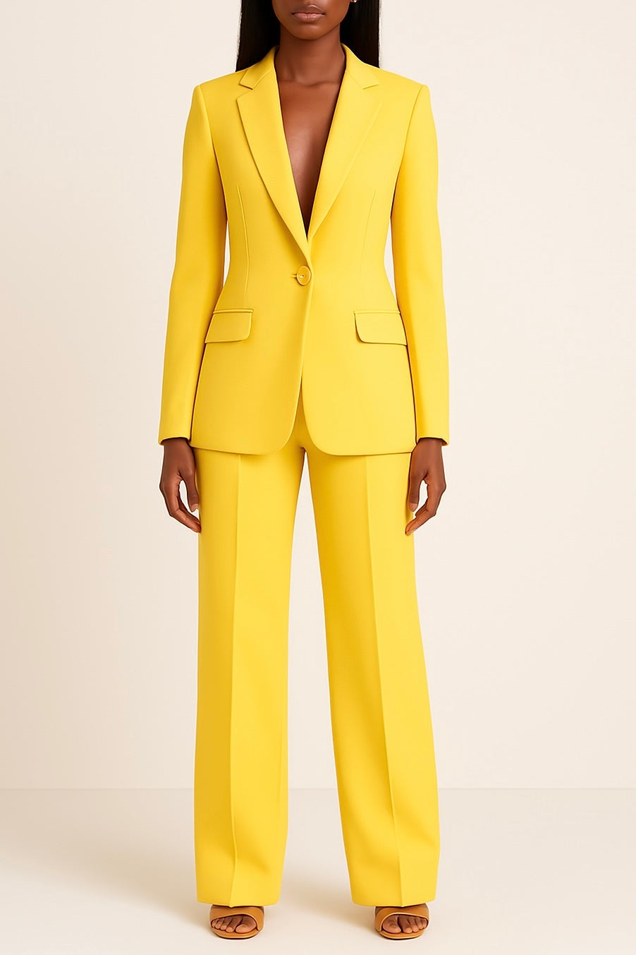 Gemma™ | Conjunto de blazer y pantalón de pierna ancha