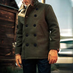 Kevin™ | Chaquetón de paño cruzado con cuello alto