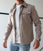 Malcolm™ | Camisa vaquera de manga larga con bolsillos