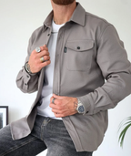 Malcolm™ | Camisa vaquera de manga larga con bolsillos