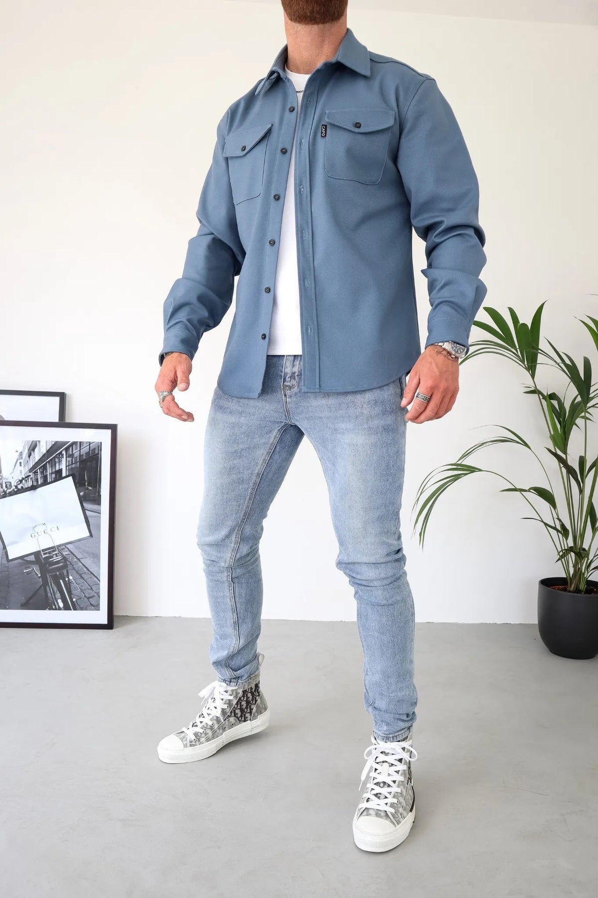 Alexander™ | Sobrecamisa de manga larga con bolsillos en el pecho