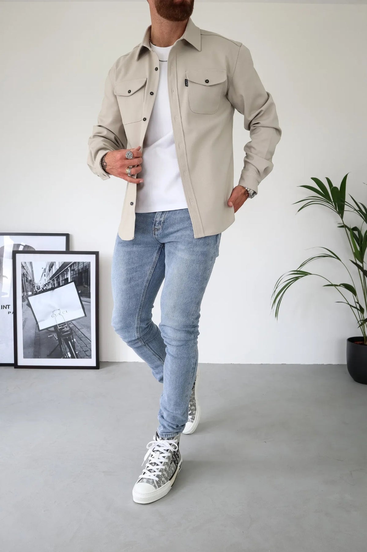 Alexander™ | Sobrecamisa de manga larga con bolsillos en el pecho