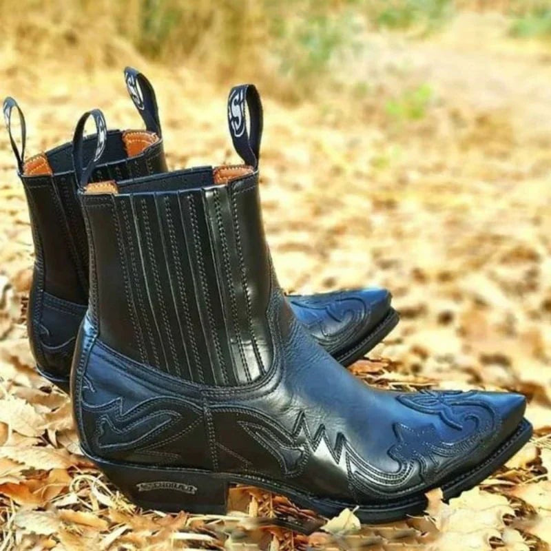 David™ | Botines camperos de piel estilo western