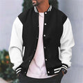 Trevor™ | Chaqueta varsity bicolor con botones de presión
