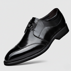 Jason™ | Zapatos de vestir de piel sin cordones con hebilla