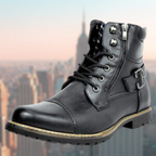 Leo™ | Botines de trabajo de piel con cremallera lateral