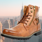 Leo™ | Botines de trabajo de piel con cremallera lateral