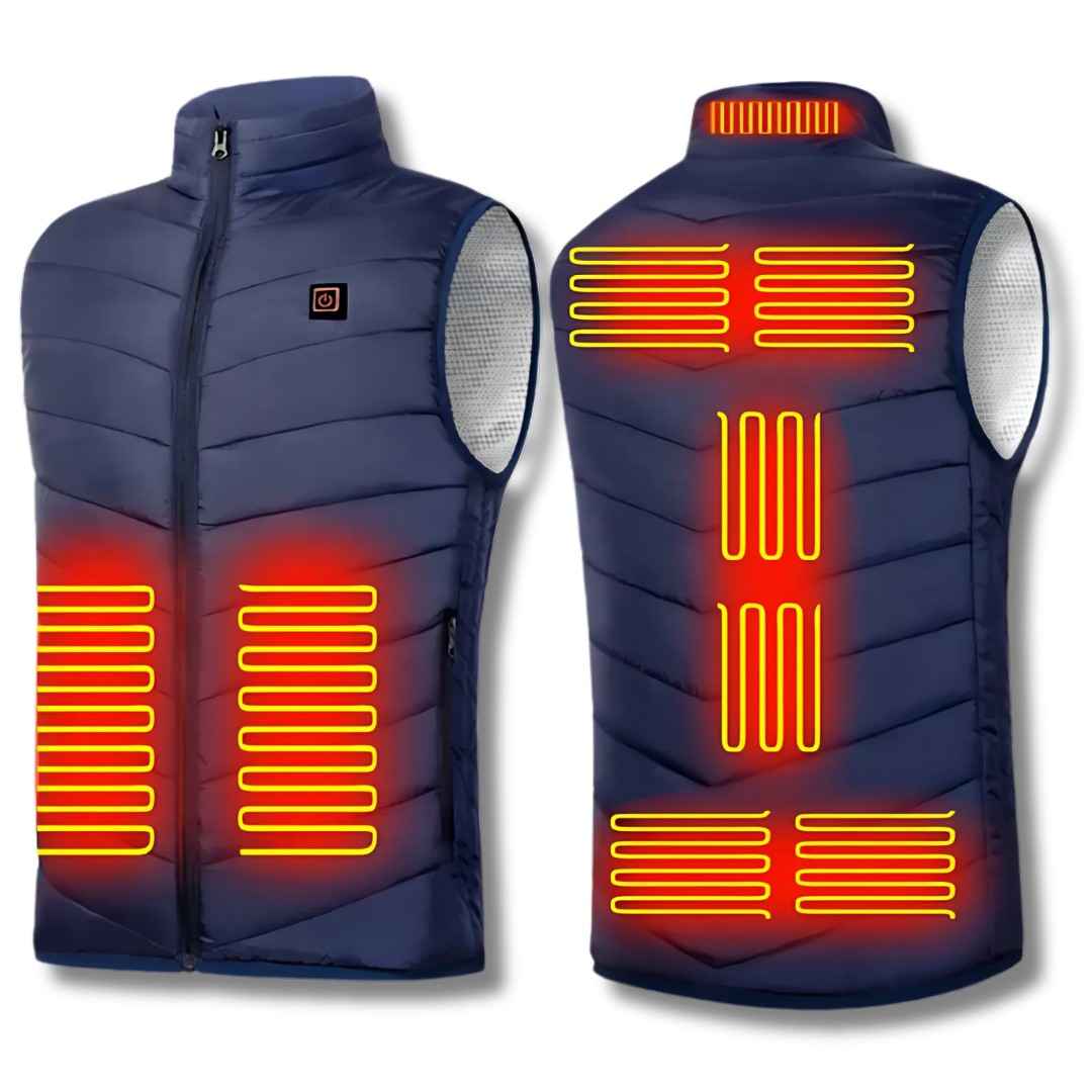 Cameron™ | Chaleco calefactable acolchado con cuello alto