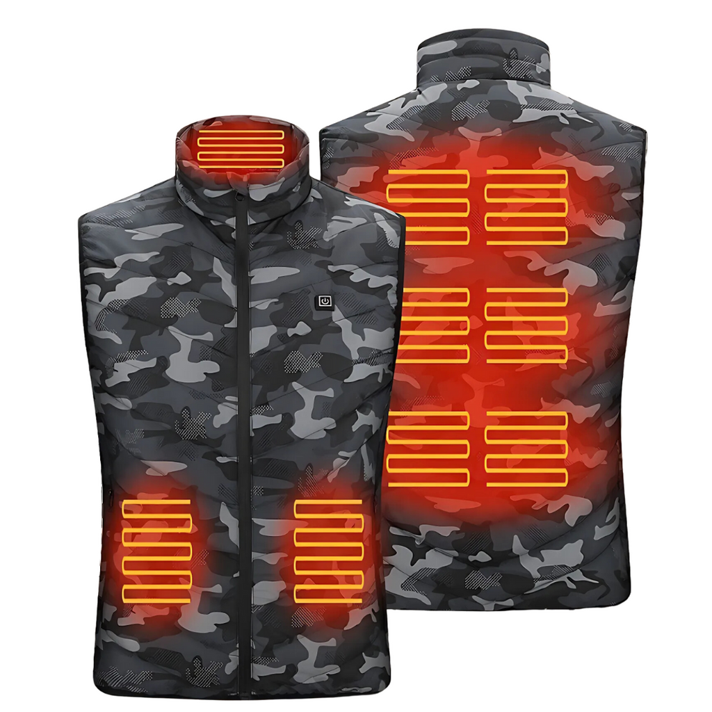 Cameron™ | Chaleco calefactable acolchado con cuello alto