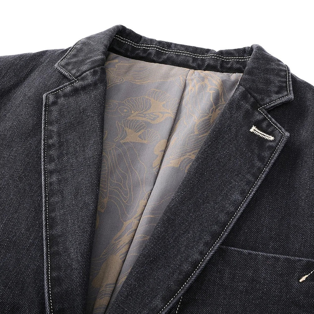 Reid™ | Chaqueta vaquera estilo blazer con cuello solapa