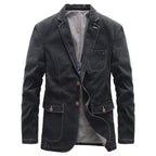 Reid™ | Chaqueta vaquera estilo blazer con cuello solapa