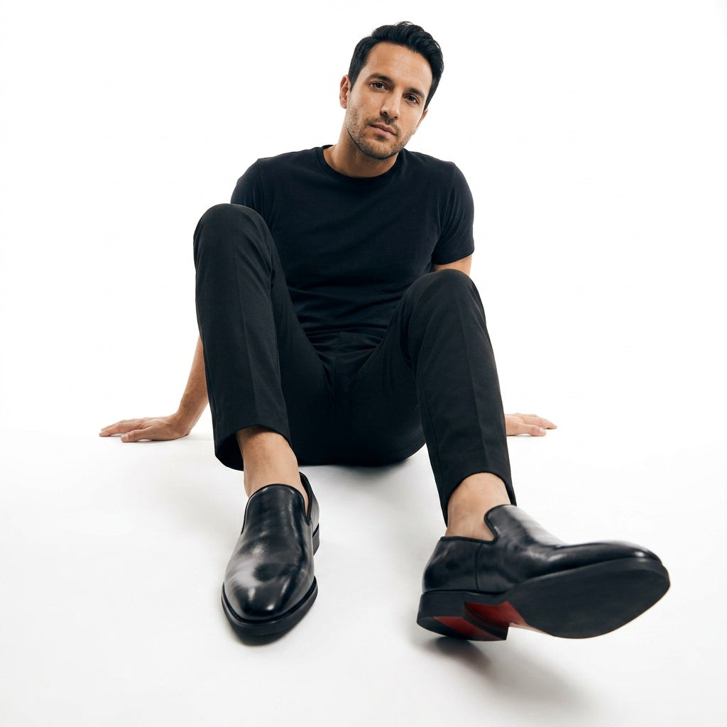 Victor™ | Mocasines de piel con puntera afilada