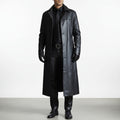 Shane™ | Chaqueta larga de piel con cuello solapa