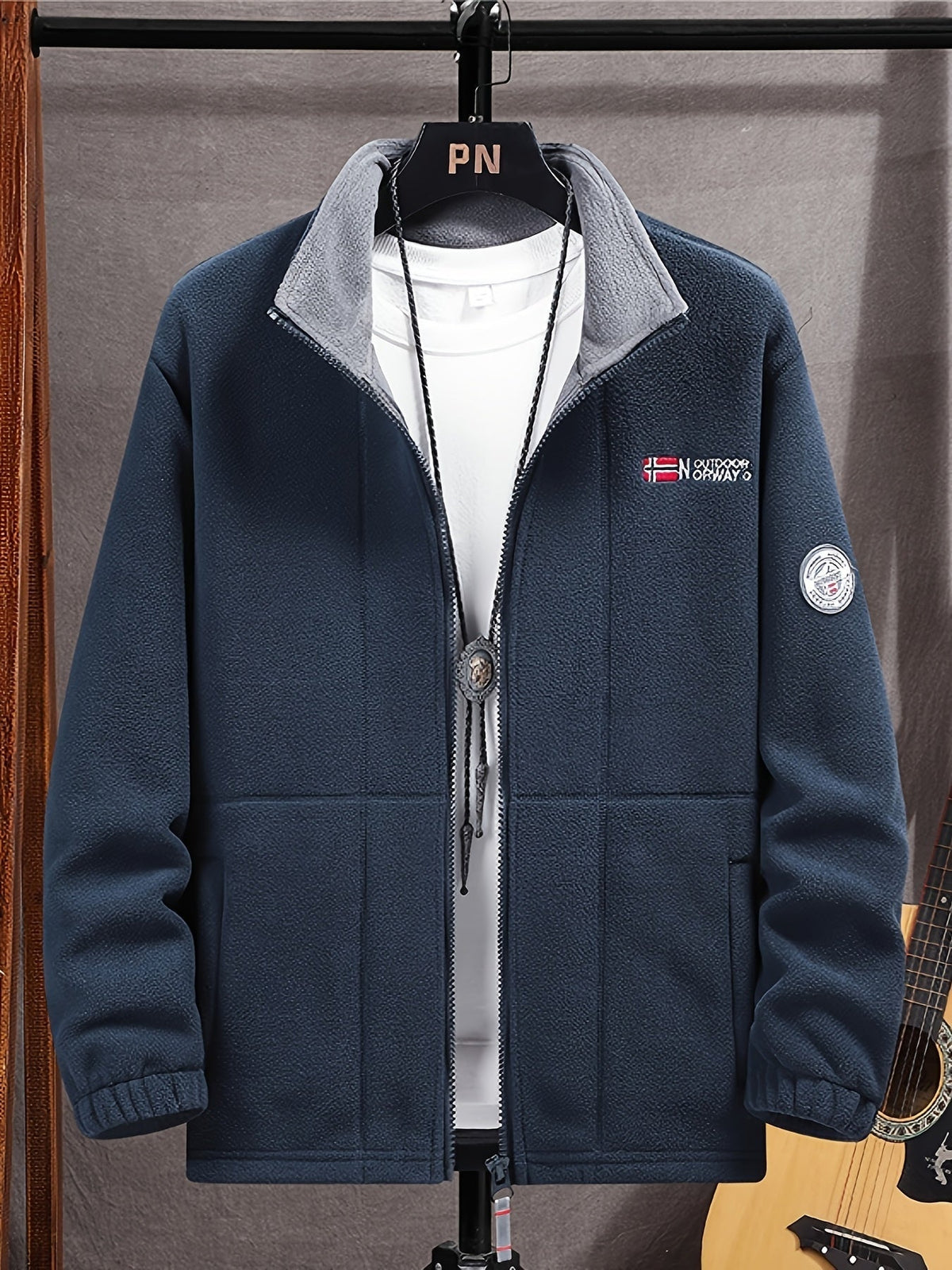 James™ | Chaqueta polar de cuello alto con cremallera