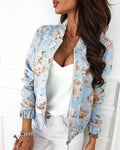Michelle™ | Chaqueta bomber de mujer con estampado floral