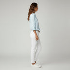 Maeve™ | Camisa blanca de manga larga con cuello clásico